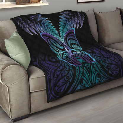 Suicide Prevention New Zealand Quilt Aotearoa Maori Butterfly Mix Silver Fern