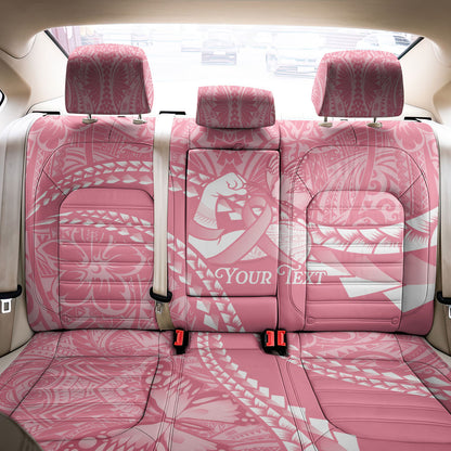 Personalised Polynesia Breast Cancer Support Back Car Seat Cover Brave Strong Butterfly Pink Ribbon