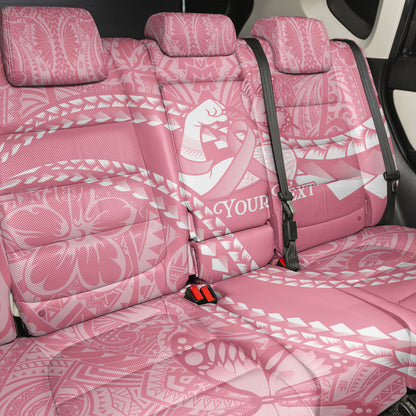 Personalised Polynesia Breast Cancer Support Back Car Seat Cover Brave Strong Butterfly Pink Ribbon