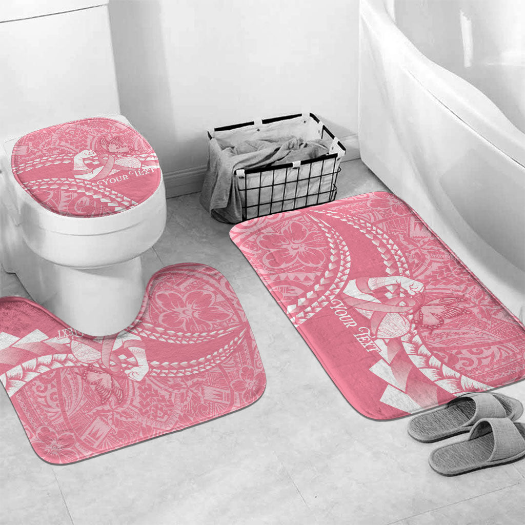 Personalised Polynesia Breast Cancer Support Bathroom Set Brave Strong Butterfly Pink Ribbon