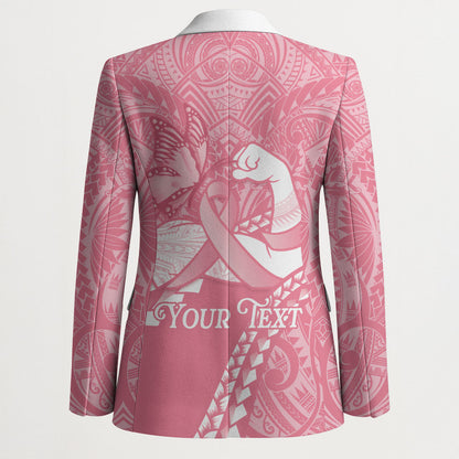 Personalised Polynesia Breast Cancer Support Blazer Brave Strong Butterfly Pink Ribbon