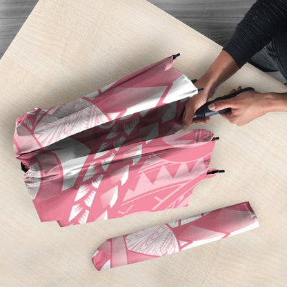 Personalised Polynesia Breast Cancer Support Umbrella Brave Strong Butterfly Pink Ribbon
