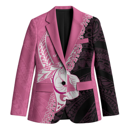 Personalised Polynesia Breast Cancer Support Blazer Fight With Hope Pink Ribbon Boxing Gloves