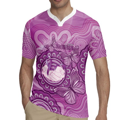 Australia Lupus Support Month Personalised Rugby Jersey Warrior Purple Ribbon Butterflies Indigenous Art