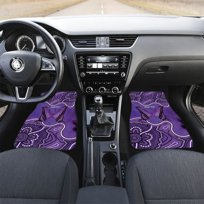 Australia Lupus Support Month Personalised Car Mats Butterfly Purple Ribbon Invisible Illness Indigenous Art
