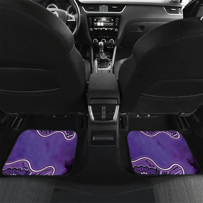 Australia Lupus Support Month Personalised Car Mats Butterfly Purple Ribbon Invisible Illness Indigenous Art