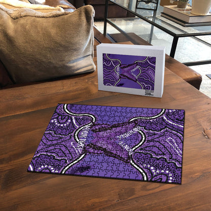 Australia Lupus Support Month Personalised Puzzle Butterfly Purple Ribbon Invisible Illness Indigenous Art