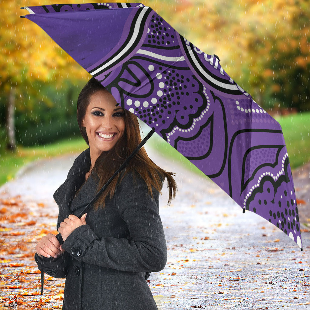 Australia Lupus Support Month Personalised Umbrella Butterfly Purple Ribbon Invisible Illness Indigenous Art