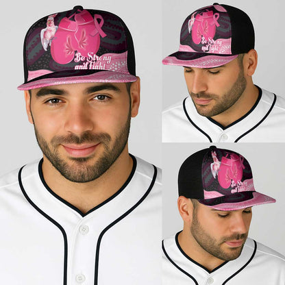 Australia Breast Cancer Support Baseball Net Cap Pink Cockatoo Fight Boxing Gloves Aboriginal Art