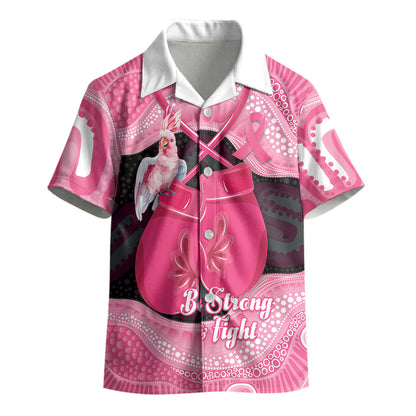 Personalised Australia Breast Cancer Support Kid Hawaiian Shirt Pink Cockatoo Fight Boxing Gloves Aboriginal Art