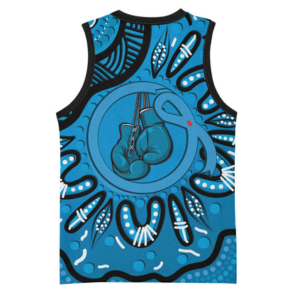 Australia Diabetes Support Basketball Jersey Be Strong And Fight On Aboriginal Art