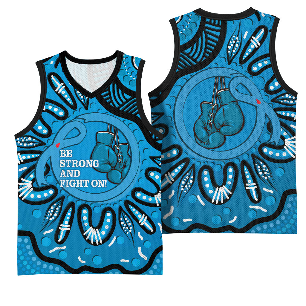 Australia Diabetes Support Basketball Jersey Be Strong And Fight On Aboriginal Art