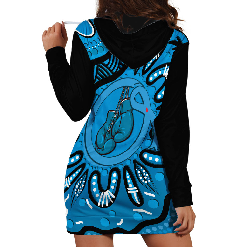 Australia Diabetes Support Hoodie Dress Be Strong And Fight On Aboriginal Art