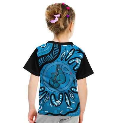 Australia Diabetes Support Kid T Shirt Be Strong And Fight On Aboriginal Art