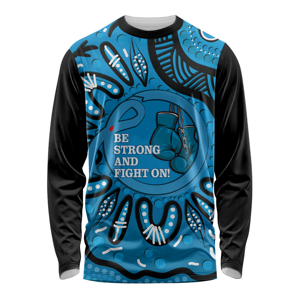 Australia Diabetes Support Long Sleeve Shirt Be Strong And Fight On Aboriginal Art