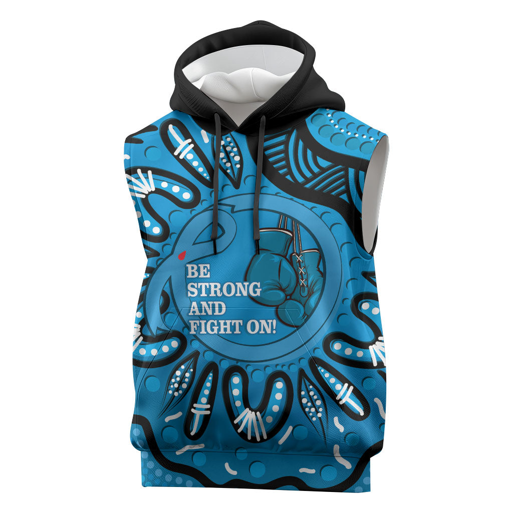 Australia Diabetes Support Sleeveless Hoodie Be Strong And Fight On Aboriginal Art