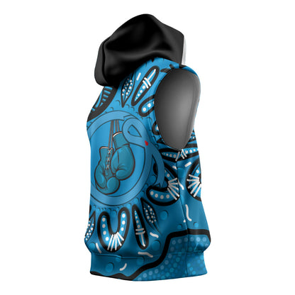 Australia Diabetes Support Sleeveless Hoodie Be Strong And Fight On Aboriginal Art