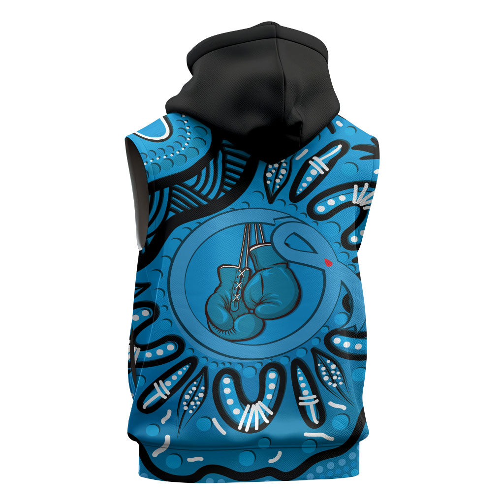 Australia Diabetes Support Sleeveless Zip Hoodie Be Strong And Fight On Aboriginal Art
