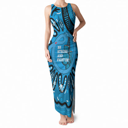 Australia Diabetes Support Tank Maxi Dress Be Strong And Fight On Aboriginal Art