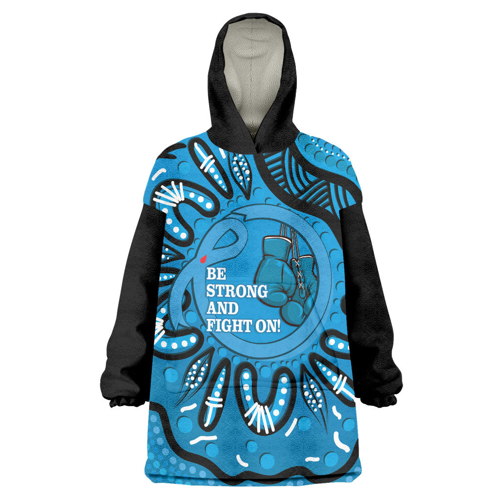 Australia Diabetes Support Wearable Blanket Hoodie Be Strong And Fight On Aboriginal Art