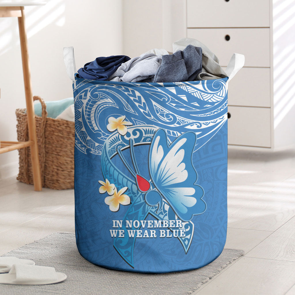 Polynesia Diabetes Support Laundry Basket In November We Wear Blue