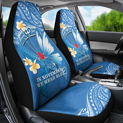 Polynesia Diabetes Support Car Seat Cover In November We Wear Blue