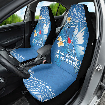 Polynesia Diabetes Support Car Seat Cover In November We Wear Blue