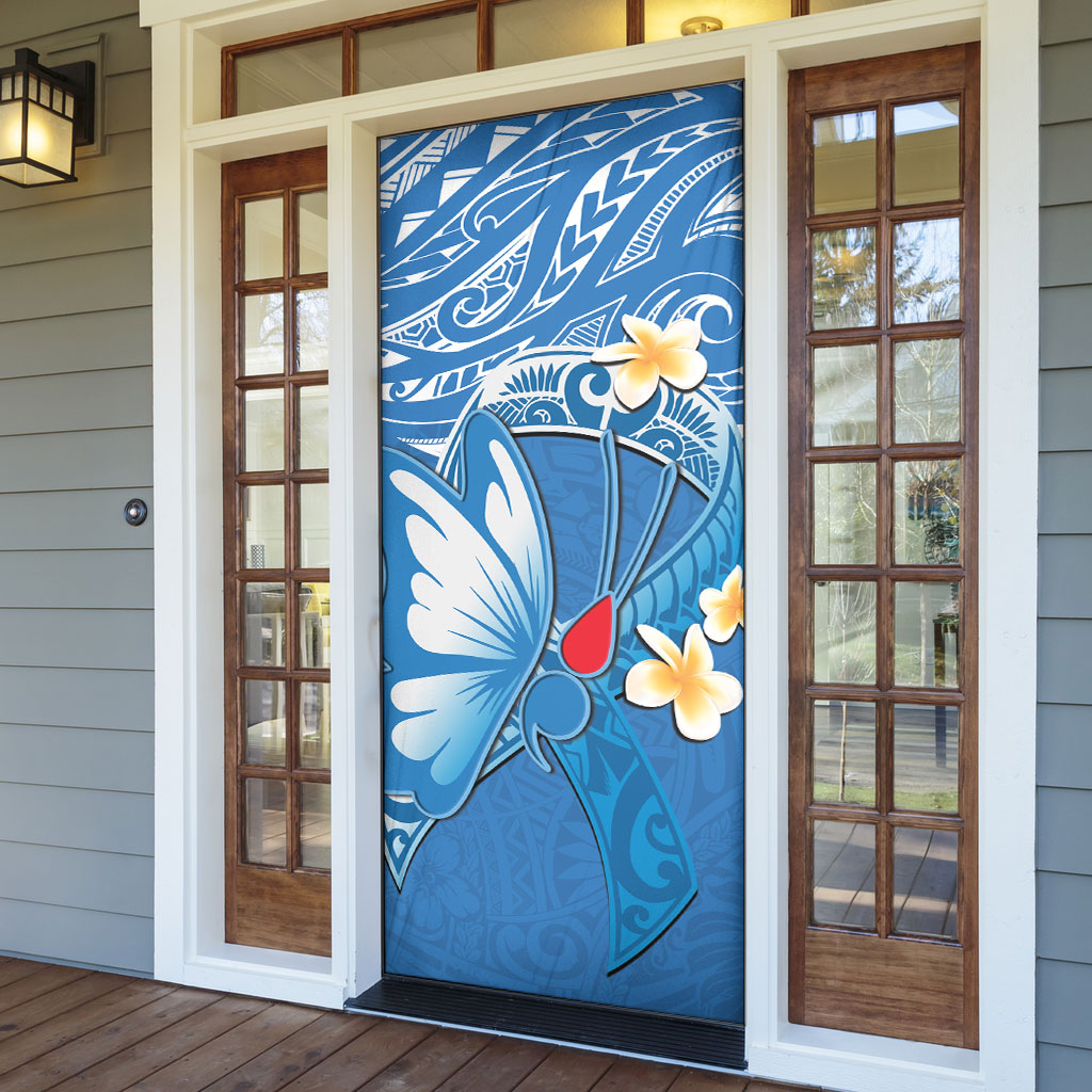 Polynesia Diabetes Support Door Cover In November We Wear Blue