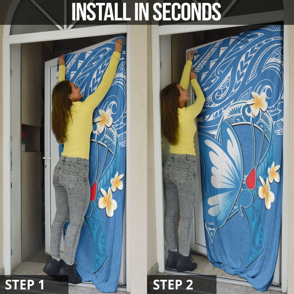 Polynesia Diabetes Support Door Cover In November We Wear Blue