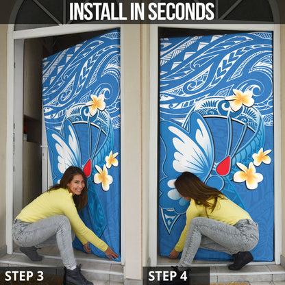 Polynesia Diabetes Support Door Cover In November We Wear Blue
