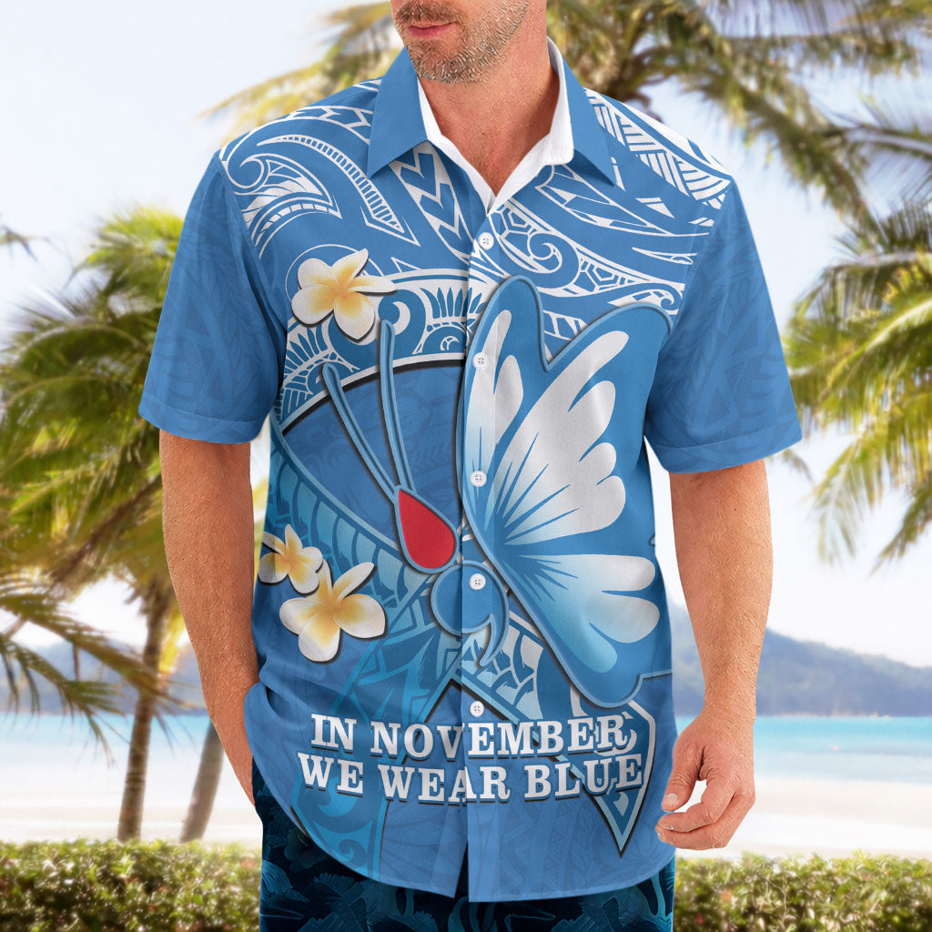 Polynesia Diabetes Support Hawaiian Shirt In November We Wear Blue