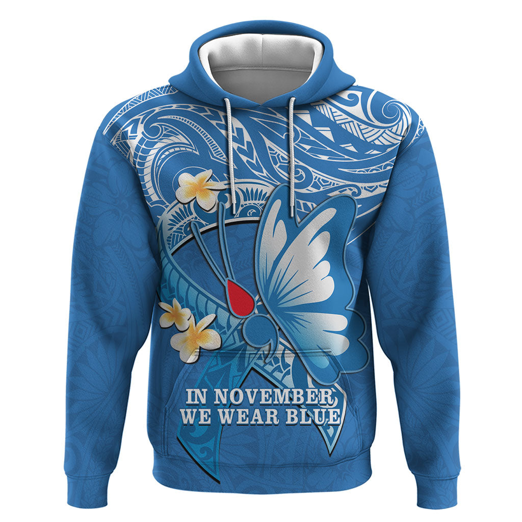 Polynesia Diabetes Support Hoodie In November We Wear Blue
