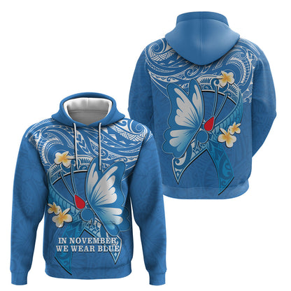 Polynesia Diabetes Support Hoodie In November We Wear Blue