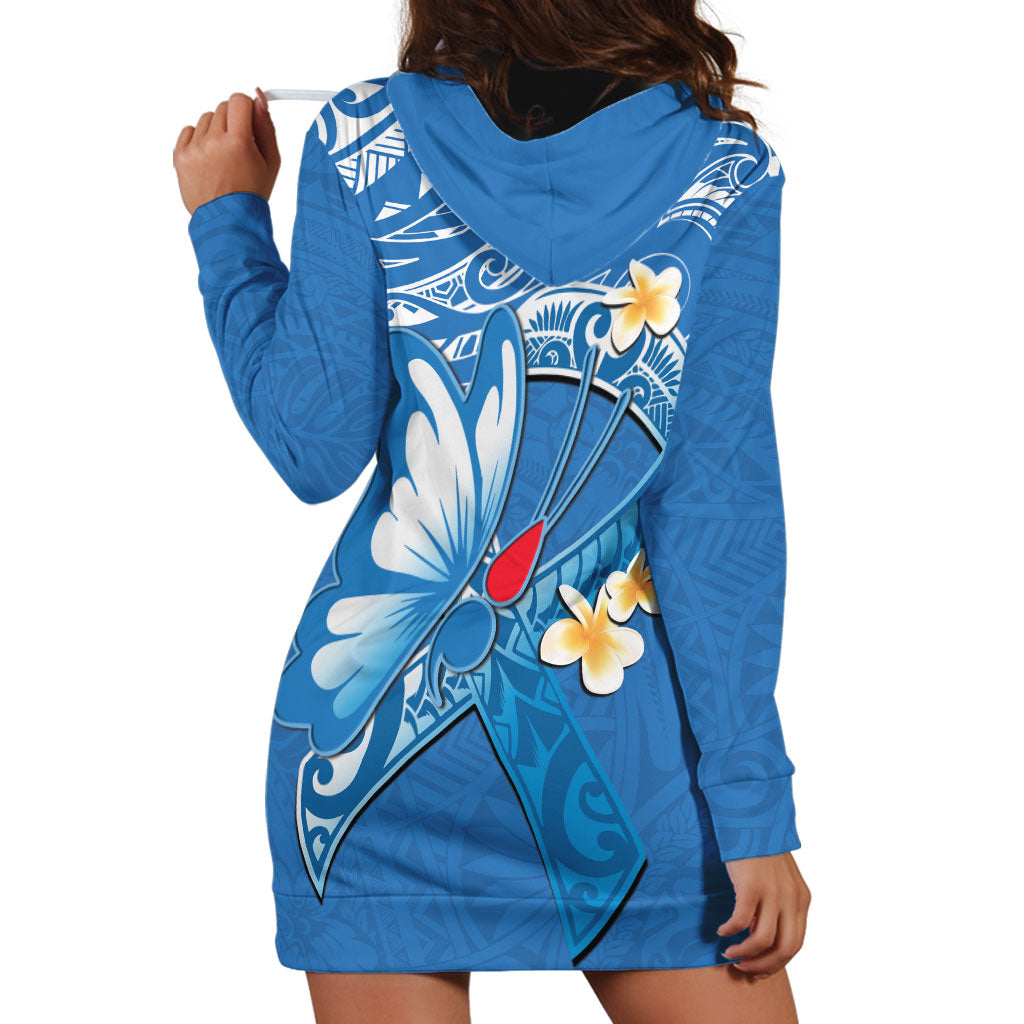 Polynesia Diabetes Support Hoodie Dress In November We Wear Blue