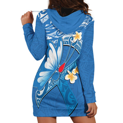 Polynesia Diabetes Support Hoodie Dress In November We Wear Blue