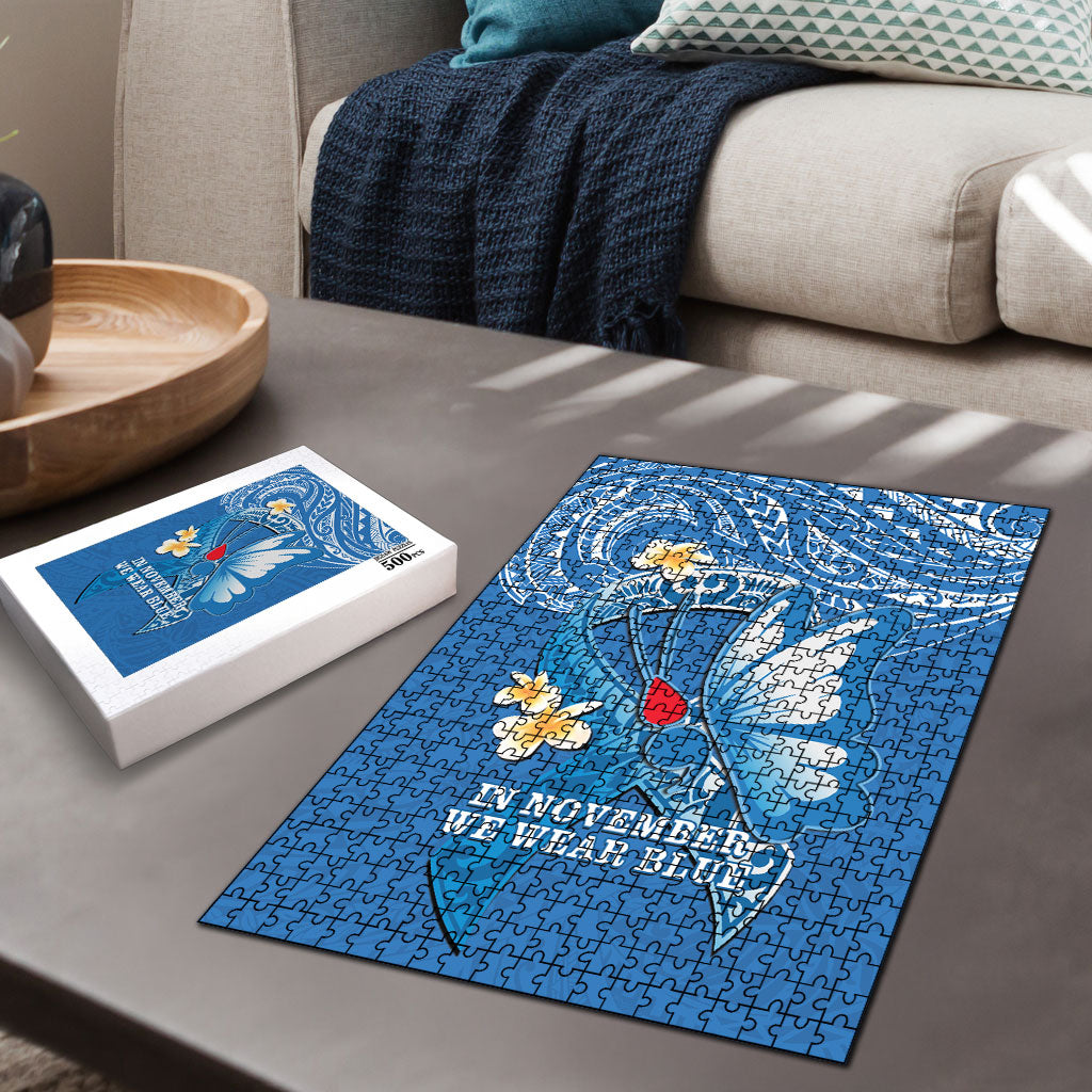 Polynesia Diabetes Support Puzzle In November We Wear Blue