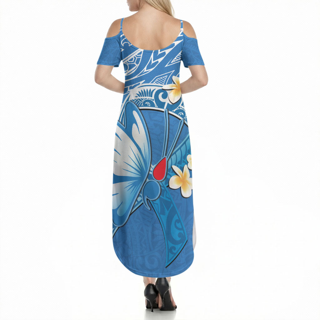 Polynesia Diabetes Support Summer Maxi Dress In November We Wear Blue