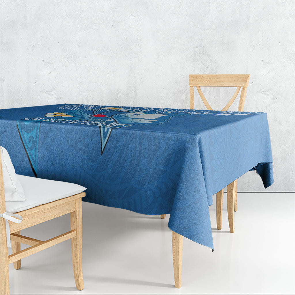 Polynesia Diabetes Support Tablecloth In November We Wear Blue