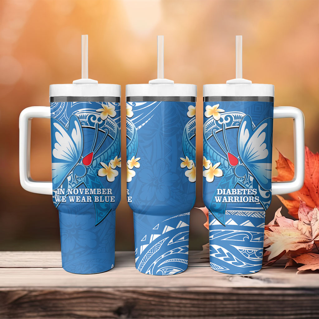 Polynesia Diabetes Support Tumbler With Handle In November We Wear Blue