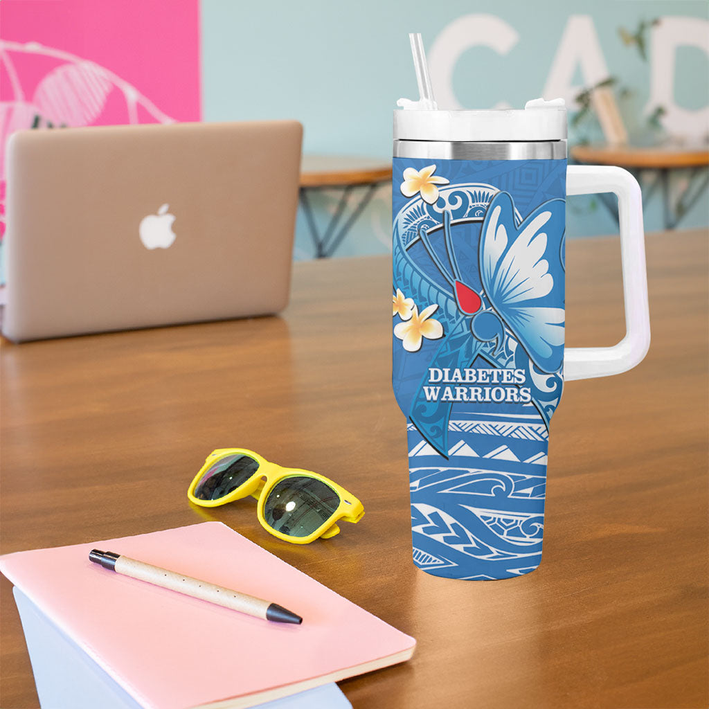 Polynesia Diabetes Support Tumbler With Handle In November We Wear Blue