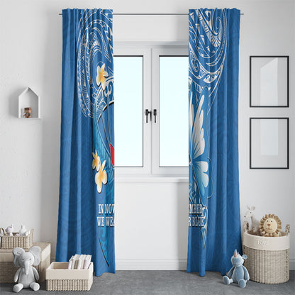 Polynesia Diabetes Support Window Curtain In November We Wear Blue