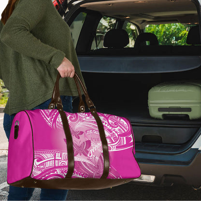 Polynesia Breast Cancer Support Travel Bag Think Pink Ribbon Polynesian Butterflies