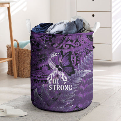 Lupus Support Month New Zealand Laundry Basket Be Strong Warrior Maori Silver Fern