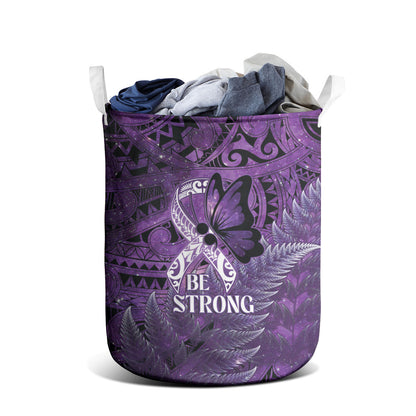 Lupus Support Month New Zealand Laundry Basket Be Strong Warrior Maori Silver Fern