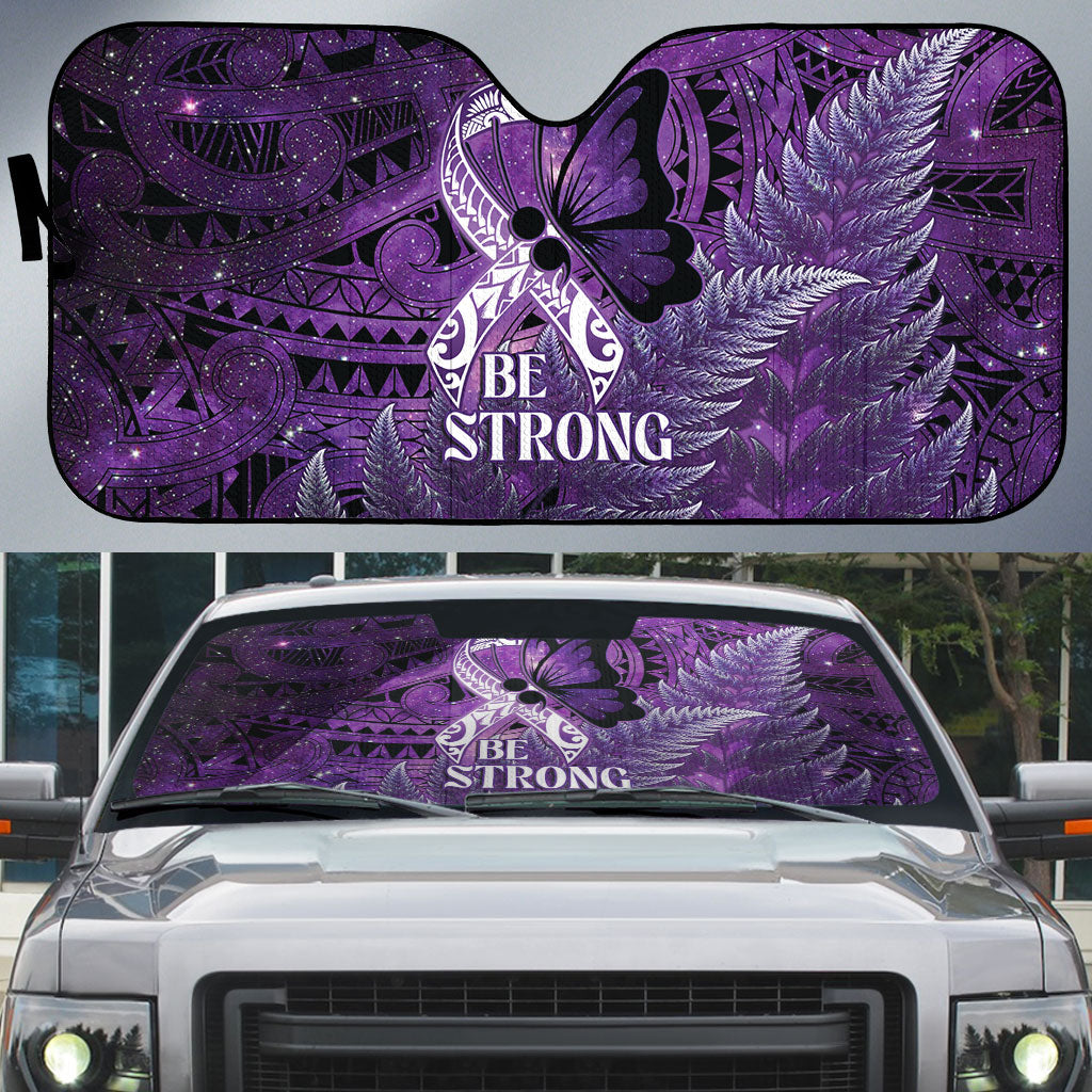 Lupus Support Month New Zealand Auto Sun Shade Be Strong Warrior Maori Silver Fern