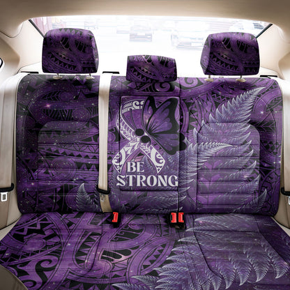 Lupus Support Month New Zealand Back Car Seat Cover Be Strong Warrior Maori Silver Fern