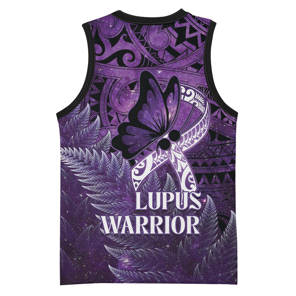 Lupus Support Month New Zealand Basketball Jersey Be Strong Warrior Maori Silver Fern