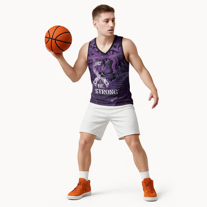 Lupus Support Month New Zealand Basketball Jersey Be Strong Warrior Maori Silver Fern