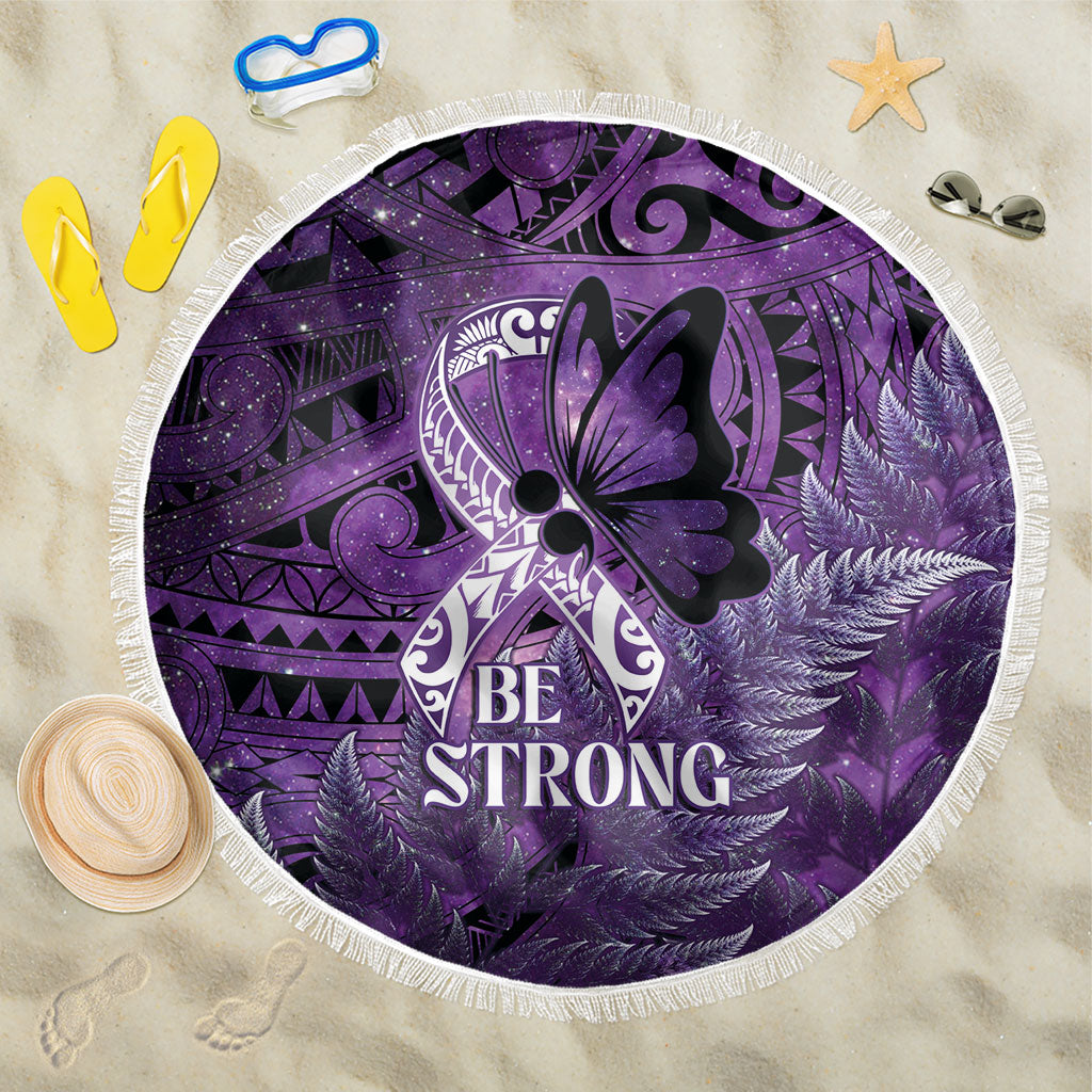 Lupus Support Month New Zealand Beach Blanket Be Strong Warrior Maori Silver Fern