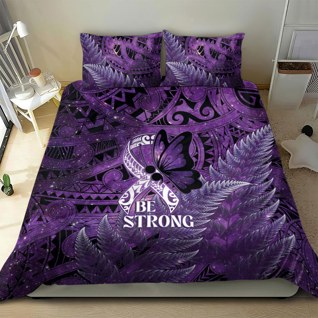 Lupus Support Month New Zealand Bedding Set Be Strong Warrior Maori Silver Fern
